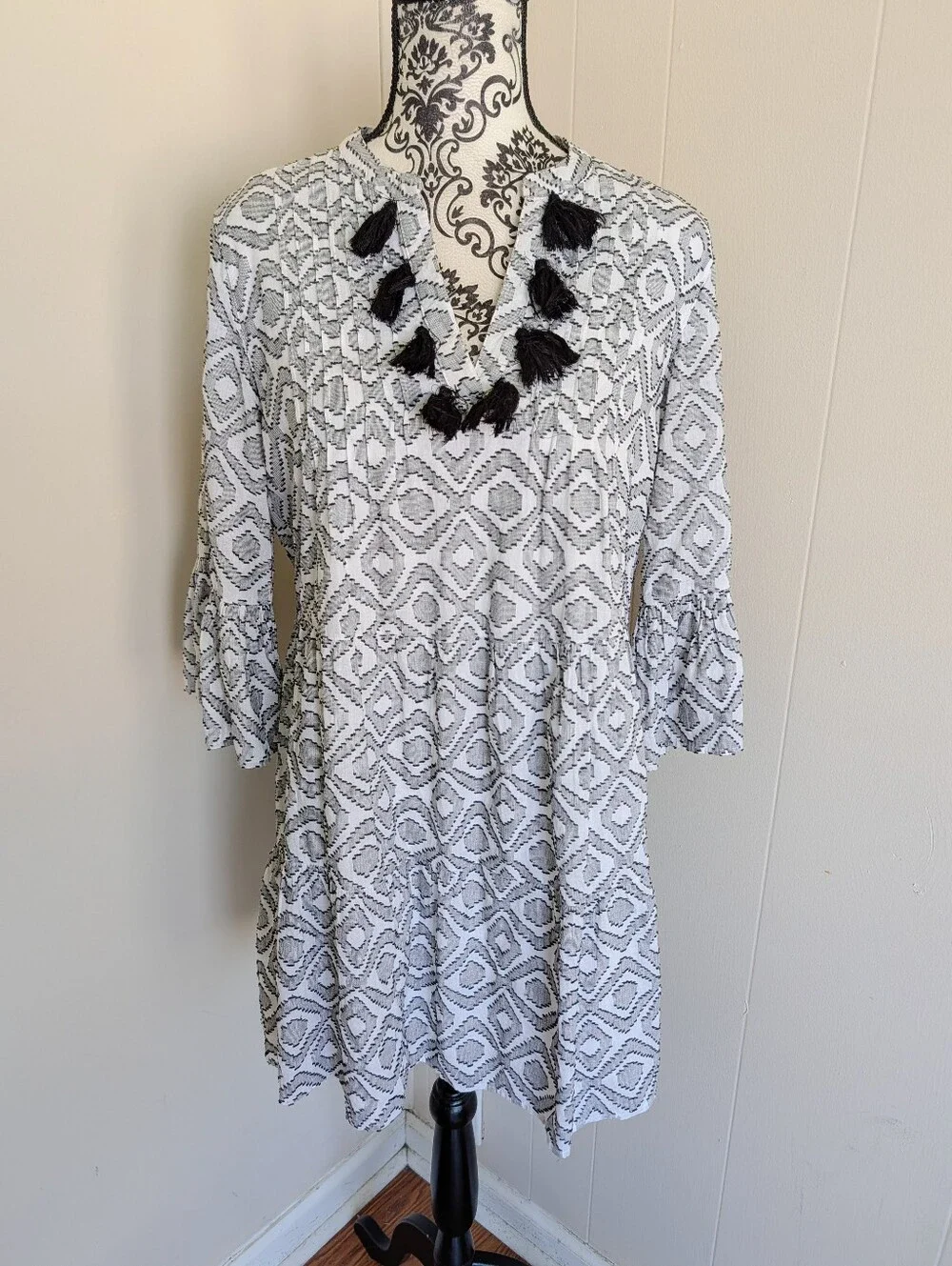 Tommy Bahama Tassle Detail Mini Dress